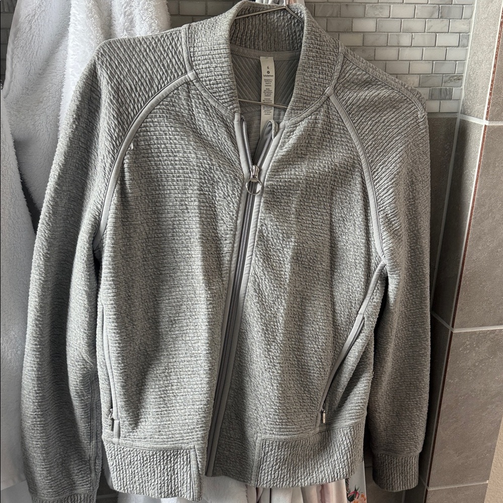 lululemon athletica Gray Textured Jacket